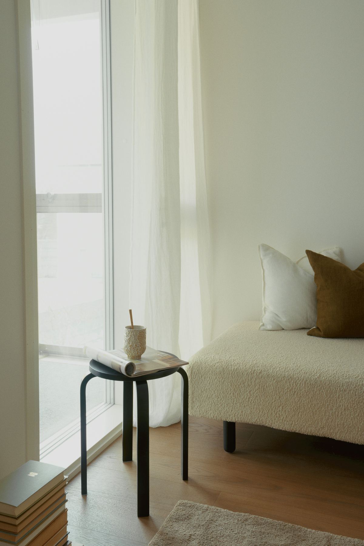 An empty room, waiting